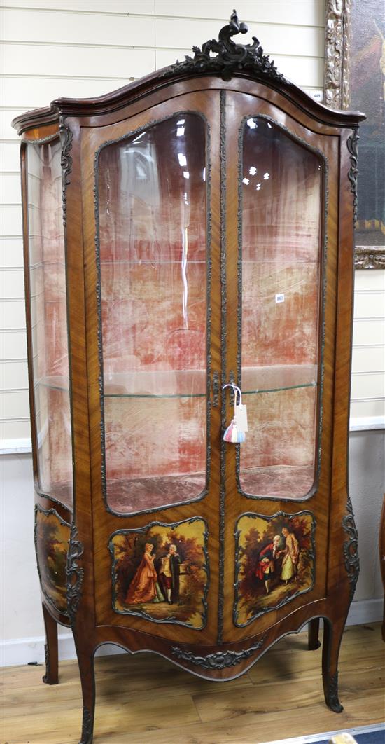 A 19th century two door vitrine